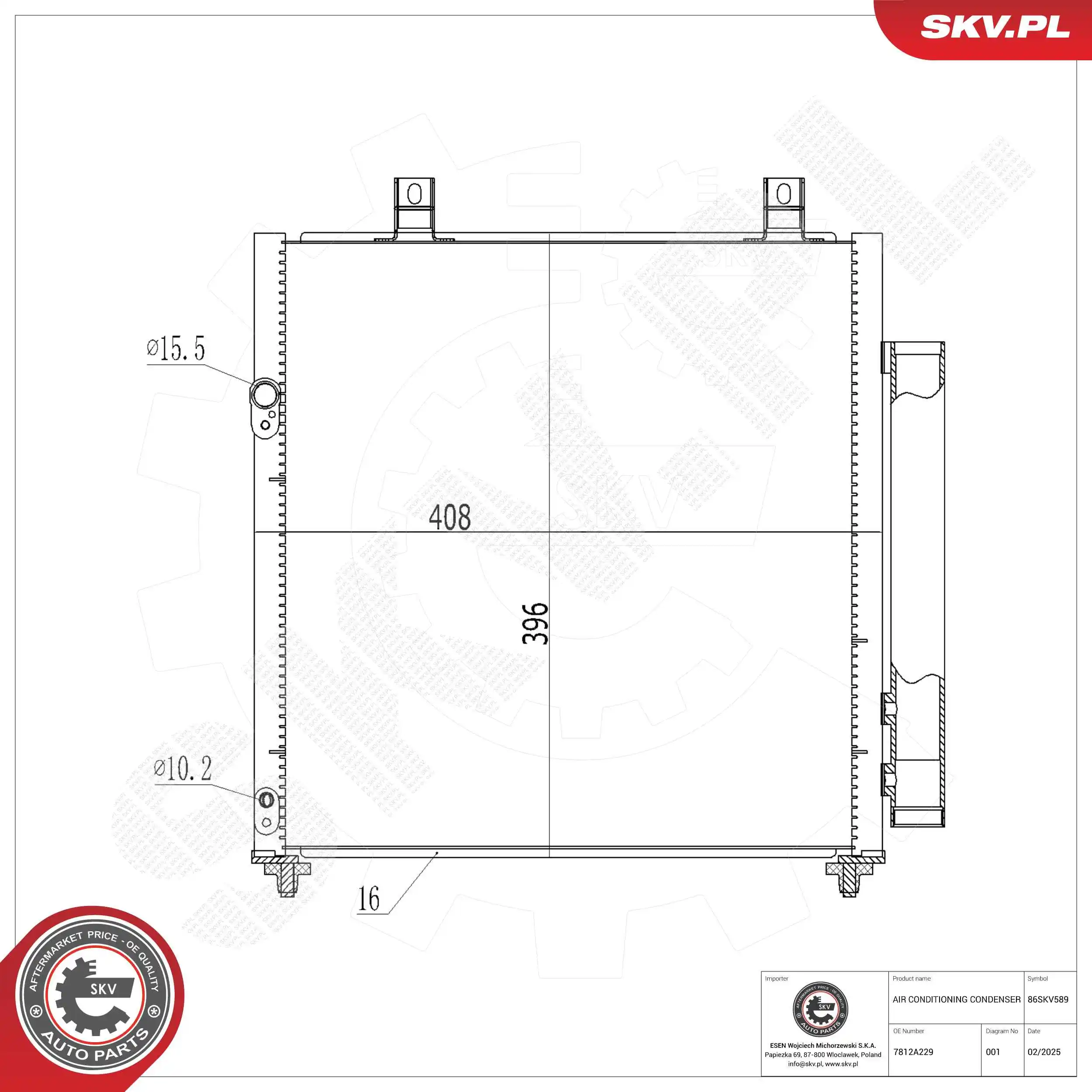 Condenser, air conditioning